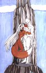  fox foxmajik lagomorph male mammal rabbit thumper_(character) water waterfall 