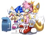  2012 amy_rose bat big_breasts blue blue_eyes breasts cum female gloves green_eyes hair hairband hedgehog is male nipples nude penetration penis pink pink_hair plain_background pussy rouge_the_bat sega sex shoes sonic_(series) sonic_the_hedgehog straight tails white_background wings 