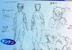  1girl character_sheet kishimoto_masashi naruto naruto:_road_to_ninja naruto_shippuuden scan sketch tenten 