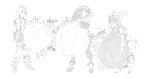 2026 abdominal_bulge absurd_res accessory ambiguous_gender ambiguous_prey antenna_ears aria_(zenless_zone_zero) back_wings backpack baggy_socks belly belt bent_over big_belly black_and_white bottomwear bow_ribbon breasts churn clothing digital_media_(artwork) dotil embarrased_female embarrassed featureless_feet feet female female_pred full-length_portrait groaning_belly group hand_on_belly hi_res huge_belly human human_pred humanoid hyper hyper_belly licking licking_lips machine mammal mihoyo monochrome multiple_pred nangong_yu_(zenless_zone_zero) navel necktie not_furry onomatopoeia portrait prey_outline pseudo_hair robot robot_humanoid robot_pred rumbling_stomach same_size_vore shake_lines sketch skirt sloshing_belly small_breasts smile smug_face smug_pred sound_effects standing sunna_(zenless_zone_zero) text thick_thighs tongue tongue_out trio vore wings zenless_zone_zero