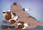 anal animal_genitalia animal_vulva barely_visible_genitalia barely_visible_penis bdsm black_claws black_pawpads bondage bound brown_body brown_fur canid canine canine_genitalia canine_vulva canis claws dasyuromorph domestic_dog duo female female_penetrated feral feral_on_feral feral_penetrated feral_penetrating feral_penetrating_feral fur genitals hi_res killthe_demon lying male male/female male_penetrating male_penetrating_female mammal marsupial on_back on_side oral pawpads penetration penis penis_in_mouth pink_penis pink_vulva recently_extinct_species restraints rimming sex simple_background spread_legs spreader_bar spreading thylacine thylus vulva white_body white_fur