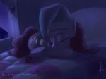  &hearts; bed curtains cutie_mark equine eyes_closed female feral friendship_is_magic hat horse mammal moonlight my_little_pony nightcap pillow pinkie_pie_(mlp) pony raikoh-illust sleeping solo window 