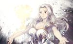  bad_id bad_pixiv_id dress fate/zero fate_(series) irisviel_von_einzbern kome_kako long_hair outstretched_arms red_eyes spread_arms tears white_hair 