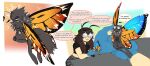2026 2_antennae 4_wings absurd_res alternate_form angry animal_humanoid antennae_(anatomy) anthro anthrofied arthropod arthropod_abdomen arthropod_humanoid belly big_breasts big_wings bileshroom black_antennae black_clothing black_crop_top black_shirt black_topwear blue_clothing blue_gloves blue_handwear blue_wings bodily_fluids bottomwear braided_hair breasts brown_hair bubble butterfly cel_shading clothed clothed_female clothed_humanoid clothing crop_top crying dialogue digital_media_(artwork) disney duo english_text eyelashes eyespots eyewear featureless_crotch female fluffy freckled_arms freckled_belly freckled_face freckles glasses gloves gradient_background grey_body grey_bottomwear grey_clothing grey_skirt hair handwear hi_res holding_another hoppers_(disney) humanoid insect insect_humanoid insect_wings kneeling larger_humanoid lepidopteran lepidopteran_humanoid lepidopteran_wings light_body light_skin looking_back markings midriff monotone_body moth_humanoid multi_wing multicolored_wings narrowed_eyes nerd nude nude_ambiguous nude_anthro open_mouth open_smile orange_wings pattern_bottomwear pattern_clothing pattern_skirt pixar plaid plaid_bottomwear plaid_clothing plaid_skirt rubbing ruff scarlet_(masochistfox) shaded shirt simple_background size_difference skirt smaller_anthro smile solo sparkles sparkling_eyes speech_bubble spiral_glasses spreading tears teeth text thought_bubble three-quarter_view titus_(hoppers) topwear torn_wing wings