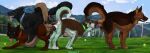  2026 absurd_res anal anal_penetration anus butt canid canine canis claws countershade_torso countershading digital_drawing_(artwork) digital_media_(artwork) domestic_dog erection feet female female_penetrated feral feral_on_feral feral_penetrated feral_penetrating feral_penetrating_feral fur genitals group hi_res knotting male male/female male_penetrating male_penetrating_female mammal oral oral_knotting oral_penetration outside penetration penile penile_penetration penis penis_in_ass penis_in_mouth penis_in_vagina sex sheppermint smile standing tail teats teeth toes tongue truegrave9 vaginal vaginal_penetration vulva 