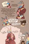 absurd_res ambiguous_gender ant antennae_(anatomy) anthro arthropod arthropod_abdomen bat big_ears big_nose blush blush_lines bodily_fluids brown_body brown_eyes brown_fur brown_hair carameltsi curly_hair daydream dialogue drooling duo exoskeleton fangs female finger_to_mouth flirting freckles fur hair hand_on_hip hi_res holding_object holding_paper hymenopteran insect la_reina_(rivals_of_aether) looking_at_another lucha_libre_mask mammal mandibles mask motion_lines nervous paper question_mark rivals_of_aether saliva spanish_text speech_bubble sports_mask sportswear standing sweat sweatdrop teeth text thought_bubble thoughts ti-ti wide_eyed wrestling_mask