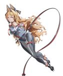  1girl absurdres animal_ear_headphones animal_ears belt cat_ear_headphones cat_ears clawed_boots commentary_request fake_animal_ears floating headphones high_heels highres hornesix mecha_musume mecha_pilot_suit mechanical_ears original pointy_ears puffy_sleeves thigh_belt thigh_strap white_background 