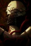  1other bdsm biting bitten blood deep_wound growling highres injury jejejunum molestation monster_boy mumble_(jejejunum) muzzle_(mask) original other_focus rape restraints saliva shaking sharp_teeth sick solo spread_legs stitched stitched_crouch straitjacket teeth tentacles trembling vomit worm 