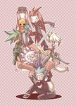  2girls 4boys arietta asch blonde_hair dist green_hair grey_hair largo legretta multiple_boys multiple_girls pink_hair red_hair sync tales_of_(series) tales_of_the_abyss white_hair 