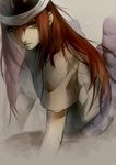  absurdres bad_id bad_pixiv_id hat highres kazari_tayu long_hair looking_at_viewer naruto naruto_(series) red_eyes red_hair solo tayuya 