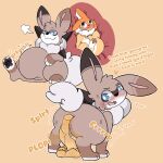  absurd_res ambiguous_gender anus belly_rub bodily_fluids breath candy_feces dialogue digestion digestion_noises disposal duo eevee eeveelution embarrassed fart fart_cloud fatal_vore feces female feral food_feces freckled_face freckles fusion generation_1_pokemon generation_7_pokemon genitals hi_res internal male_(lore) mochafrappeart nintendo onomatopoeia open_mouth orange_body panting pawpads paws pokemon pokemon_(species) pokemon_fusion pouting raised_tail rockruff satisfied_look sitting sound_effects sweat sweatdrop tail tan_body text thetis_(sherbetvap) vaporeon vore vulva 