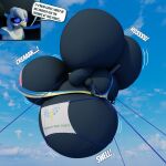  3d_(artwork) advertisement anthro areola avian belly belly_expansion big_belly big_breasts big_butt bikini blender_(artwork) blush blush_lines breast_expansion breasts butt butt_expansion clothing darkdraketom digital_media_(artwork) expansion eyewear female floating friendship_is_magic genital_expansion genitals goggles gryphon hasbro hi_res huge_belly huge_breasts huge_butt hyper hyper_belly hyper_breasts hyper_butt hyper_genitalia hyper_vulva inflation mai_(archy) my_little_pony mythological_avian mythological_creature mythology pawpads plump_vulva rope solo sound_effects speech_bubble string_bikini swimwear two-piece_swimsuit vulva_expansion wonderbolts_(mlp) 
