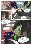 anthro bodily_fluids building claws comic darastrix_(ihavexboxlive) dinosaur dragon dripping dromaeosaurid drooling duo english_text feathered_dinosaur feathered_scalie feathers food forced fur hi_res horn house imminent_vore larger_pred male male/male mythological_creature mythological_scalie mythology nude open_mouth pizza prehistoric_species reptile saliva saliva_drip saliva_on_tongue saliva_string saurischian scales scalie sharp_teeth size_difference skrymer1 smaller_male tail teeth text theropod tongue vore