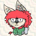 1:1 all_fours anthro autism_creature bat clothing digital_drawing_(artwork) digital_media_(artwork) ear_piercing ear_ring ear_stud facial_piercing fluffy fluffy_hair gold_(metal) gold_ear_piercing gold_ear_ring gold_ear_stud gold_nose_ring green_clothing green_hoodie green_topwear hair hi_res hoodie icon leaf-nosed_bat male mammal meme microbat navijan_(navijanthebat) navijanthebat nose_piercing nose_ring piercing red_hair ring_piercing shitpost solo tbh_creature topwear yangochiropteran
