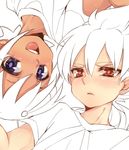  ancient_dark colorized hair_ornament hakuryuu_(inazuma_eleven) inazuma_eleven_(series) inazuma_eleven_go long_hair lowres male_focus multiple_boys open_mouth rotational_symmetry shuu_(inazuma_eleven) tobi_(one) unlimited_shining white_background work_in_progress 