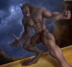 4_toes 5_fingers abs anthro artist_name balls biceps biped brown_body brown_fur brown_mane brown_nose canid canine claws cloud colored detailed_background digital_media_(artwork) digital_painting_(artwork) digitigrade english_text erection fangs feet finger_claws fingers foreskin full-length_portrait full_moon fur genitals gumroad gumroad_logo hi_res humanoid_genitalia humanoid_hands humanoid_penis long_foreskin looking_at_viewer male mammal mane manly monotone_body monotone_fur moon muscular muscular_anthro muscular_arms muscular_male muscular_thighs mythological_canine mythological_creature mythology navel night nipples nude nude_anthro nude_male obliques painting_(artwork) patreon patreon_logo pecs penis pinup pointy_ears portrait pose pubes sharp_teeth sky snout solo spelunker_sal standing star starry_sky tailless teeth text toe_claws toes tongue unretracted_foreskin van_helsing vein veiny_penis werecanid werecanine werecreature werewolf white_sclera year yellow_eyes