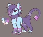 claws colored coontail_hair delsyn_(veevobyte) digital_media_(artwork) female feral fluffy fluffy_ears frown fur fur_markings generation_4_pokemon glistening luxio markings model_sheet nintendo paws piercing pokemon pokemon_(species) scowl solo standing tail vedacia