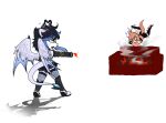 aiming_at_another alpha_channel amber_eyes ambiguous_gender angry anthro black_hair blue_markings bottomwear canid clothed clothed_ambiguous clothed_anthro clothed_female clothing cross-popping_vein dress duo female fingerless_gloves firing_weapon fishnet_clothing fishnet_legwear footwear fully_clothed fully_clothed_ambiguous fully_clothed_anthro fully_clothed_female furniture gatling_gun gloves gun gun_arm hair handwear hi_res high_heels horn leggings legwear machine_gun mammal markings midair minigun muzzle_flash niitre orange_body orange_hair orange_tail pointy_ears purple_eyes ranged_weapon round_ears shoes shorts simple_background sofa spade_tail sweatdrop_(iconography) tail topwear transparent_background unknown_species velatis_ferio_caedo weapon weapon_arm white_body wings