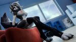 16:9 2026 3d_(artwork) 4k absurd_res anthro areola big_breasts big_tail black_clothing black_gloves black_handwear black_legwear black_thigh_highs breasts canid canid_demon canine claws clothing collar demon digital_media_(artwork) digitigrade dutch_angle fangs feet female furniture genitals glistening glistening_clothing glistening_legwear glistening_thigh_highs gloves glowing glowing_eyes hair handwear hellaverse hellhound helluva_boss hi_res inner_ear_fluff inside legwear long_hair looking_at_viewer loona_(helluva_boss) mammal mrs_dexie mythological_canine mythological_creature mythology nipples notched_ear on_sofa open_mouth open_smile pawpads paws pink_areola pink_nipples red_sclera sitting sitting_on_sofa smile smiling_at_viewer sofa solo spiked_collar spikes tail teeth thigh_highs toeless_thigh_highs toes tuft ventral_groove vulva white_eyes white_hair wide_hips widescreen window