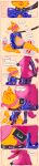 absurd_res anthro blindfold bloated butt collar comic cunnilingus dialogue duo english_text feederism feedism female heavyheavycream hi_res latex leash leashed_collar long_image male male/female oral sex tall_image text vaginal