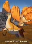 absurd_res agustindiazart alpaca black_eyes blue_sky camelid cougar day duo felid feline feral fur grass hi_res hunting mammal mountain multicolored_body multicolored_fur nature outside plant quadruped sky tan_body tan_fur white_body white_fur white_underside
