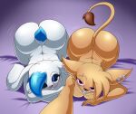 2026 anthro ass_up barbell_piercing bedroom_eyes big_butt blue_hair braces breast_squish breasts buckteeth butt clarity_(lechugansfw) dawn_(lechugansfw) digital_drawing_(artwork) digital_media_(artwork) dipodid duo ear_piercing ear_ring eyebrow_barbell eyebrow_piercing eyelashes facial_piercing female female_anthro flesh_tunnel front_view gauged_ear glistening glistening_butt glistening_eyelids hair hi_res jerboa lagomorph lechugansfw leporid looking_at_viewer lying mammal medium_breasts narrowed_eyes nose_piercing nude nude_anthro nude_female on_front one_eye_closed piercing rabbit ring_piercing rodent seductive selfie septum_piercing squish tail teeth wide_hips wink winking_at_viewer