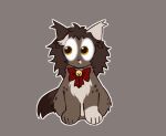 2d_animation accessory animated bow_accessory bow_ribbon butt colored domestic_cat eyes_emoji felid feline felis female feral fluffy fur hair loop mammal meme outline paws shaking_butt shitpost solo tail vedacia