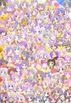  clone compilation hair_ribbon highres hiiragi_tsukasa leica lucky_star multiple_girls parody purple_hair ribbon short_hair 