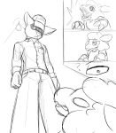 2026 absurd_res animatronic anthro belt big_ears black_sclera bovid canid canine canis caprine clothing comic digital_media_(artwork) duo empty_eyes endoskeleton fan_character female five_nights_at_freddy's flat_chested hair hi_res hooves humanoid jim_the_lamb larger_male light_bulb looking_at_another looking_down machine male male/female mammal monochrome question_mark robot scary scottgames security security_guard shadow_face sharp_teeth sheep shirt short_hair simple_background simple_eyes size_difference sketch smaller_female spotlight_beam teeth threatening topwear twtr uniform uniformed_male white_eyes wolf wolf_(twtr) wool_hair