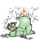 absurd_res areola big_breasts big_butt blush breasts butt duo female generation_4_pokemon genitals green_areola green_body green_nipples heart_symbol hi_res interspecies male male/female nintendo nipples penetration penis pokemon pokemon_(species) pokephilia red_eyes roserade sketch tibbs vein veiny_penis