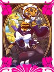  blush canine cosplay costume digimon edit feline female fox kung_fu_panda maid_outfit maid_uniform master_tigress nancher renamon stripes tiger 