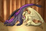 3:2 anal animal_genitalia ass_up avox avox_(artist) ball_fondling balls barn bdsm black_body bodily_fluids bondage bound butt claws collection_cup container crouching cum cum_in_a_cup cum_in_container cup digital_media_(artwork) dragon duo ejaculation erection european_mythology female female_rimming_male feral fluffy fondling fur genital_fluids genitals grey_body hair handjob horn latex male male/female membrane_(anatomy) membranous_wings mythological_creature mythological_scalie mythology nude open_mouth oral orgasm penile penis penis_milking pherodrake purple_body purple_fur purple_hair raised_tail restrained restrained_wings rimming rimming_male scalie sex simple_background story story_at_source tail western_dragon wing_bindings wings