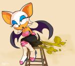 2021 absurd_res anthro armwear back_wings bat black_bodysuit black_clothing black_nose black_skinsuit black_wings blue_eyelids blue_eyes blush blush_lines bodysuit boots breasts cleavage clothed clothed_anthro clothed_female clothing collarbone elbow_gloves english_text eyelashes fart fart_cloud feces feces_bulge female female_anthro female_farting female_pooping fingers footwear fur furniture gloves green_fart_cloud green_text grey_boots grey_clothing grey_footwear half-closed_eyes handwear hi_res high_heeled_boots high_heels leaning leaning_sideways lips mammal medium_breasts membrane_(anatomy) membranous_wings multicolored_body multicolored_bodysuit multicolored_boots multicolored_clothing multicolored_footwear multicolored_fur multicolored_gloves multicolored_handwear multicolored_skinsuit narrowed_eyes onomatopoeia open_mouth orange_body orange_inner_ear pink_bodysuit pink_boots pink_clothing pink_footwear pink_gloves pink_handwear pink_lips pink_skinsuit pooping pupils rouge_the_bat sega shoes signature simple_background sitting skinsuit soiling solo sonic_the_hedgehog_(series) sound_effects stool tail tan_background teeth text tight_clothing two_tone_body two_tone_clothing two_tone_fur two_tone_gloves two_tone_handwear usagaijin white_body white_boots white_clothing white_ears white_footwear white_fur white_gloves white_handwear wings