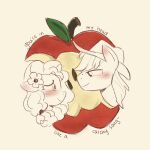 1:1 2025 apple apple_core apple_trend blush bright_mac_(mlp) canon_couple closed_smile clothing colored cowboy_hat curly_mane digital_drawing_(artwork) digital_media_(artwork) duo earth_pony english_description english_text equid equine eye_contact eyelashes female female_feral feral flower flower_on_head food freckled_face freckles friendship_is_magic fruit gustygardns hasbro hat headgear headwear hi_res horse light lighting long_mane looking_at_another love lyrics male male/female male_feral mammal medium_mane meme mouth_closed my_little_pony pear_butter_(mlp) plant pony shaded simple_background smile smiling_at_another smiling_at_each_other text white_background white_clothing white_eyes white_flower white_hat white_headwear