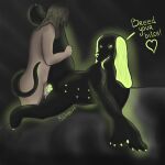 1:1 animal_genitalia animal_vulva balls bestiality black_body bodily_fluids butt canid canine canine_genitalia canine_vulva canis claws dialogue domestic_dog dominant dominant_feral duo english_text faceless_character faceless_male female feral feral_penetrated genital_fluids genitals glowing glowing_eyes green_eyes grin hair hi_res human human_on_feral human_penetrating human_penetrating_feral interspecies larger_female larger_penetrated long_hair lying male male/female mammal mitdoggy29 multi_nipple nipples nude on_side open_mouth paws penetration penile penile_penetration penis penis_in_vagina pubes saliva saliva_string sex short_fur simple_background size_difference smaller_male smile tail tail_wraps talking_feral teeth text tongue tongue_out vaginal vaginal_fluids vaginal_penetration vulva wraps