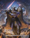 1boy armor artist_name black_armor black_cape cape claws cloud commentary_request copyright_name copyright_notice dragon eastern_dragon facing_viewer final_fantasy final_fantasy_iv golbez highres male_focus meteor mixed-language_text mobius_final_fantasy official_art pauldrons shadow_dragon shoulder_armor sky spiked_helmet spiked_pauldrons spikes square_enix suranaki 