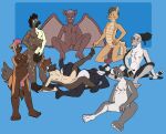 5_fingers 5_toes absurd_res accipitriform andromorph anthro aquatic avian back_wings bat bird bodily_fluids brown_body brown_fur cetacean coby_(tenpoundhammer) demon dildo dolphin domenic_(tenpoundhammer) erection eyewear fallout feathers feet fingers foreskin foster_(tenpoundhammer) fur genitals glasses grey_body grey_feathers grey_fur group gulonine hi_res ignacio_(tenpoundhammer) intersex intersex/male koala male mammal markings marsupial membrane_(anatomy) microsoft monotreme mustelid musteline nervous night_stalker_(fallout) nipples oceanic_dolphin ogden_(tenpoundhammer) orca penis pinniped platypus robert_(tenpoundhammer) scissor_position secretary_bird sex_toy skinny slightly_chubby smile spots spotted_body spotted_fur spread_vulva spreading tabbiewolf toes toothed_whale trenton_(tenpoundhammer) vombatiform vulva walrus webbed_feet wings wolverine zavin_(tenpoundhammer)