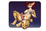 3:2 alpha_channel ani_d'esprimenti_(ghostlupe) anthro azaleesh balls breast_squeeze breasts eurasian_lynx eyewear felid feline genitals glasses gynomorph hair hi_res intersex lynx mammal masturbation nipple_fetish nipple_play nonbinary_(lore) purple_eyes red_hair solo squeezing tattoo trans_(lore) trans_woman_(lore) white_balls white_breasts
