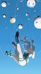  1girl absurdres air_bubble animal_ears bare_shoulders black_one-piece_swimsuit blunt_bangs blush breasts bubble casual_one-piece_swimsuit character_balloon commentary_request daiwa_scarlet_(umamusume) eyewear_on_head gold_ship_(run!_ruin!_launcher!)_(umamusume) gold_ship_(umamusume) grey_hair grin highres holding holding_water_gun horse_ears horse_girl horse_tail kitasan_black_(umamusume) large_breasts long_hair looking_at_viewer mejiro_mcqueen_(umamusume) official_alternate_costume one-piece_swimsuit open_mouth purple-tinted_eyewear purple_eyes rika-kiyoshi sandals silence_suzuka_(umamusume) smile special_week_(umamusume) swimsuit tail teeth tinted_eyewear tokai_teio_(umamusume) umamusume underwater unworn_eyewear vodka_(umamusume) water water_balloon water_gun yellow-framed_eyewear 