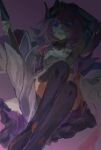  1girl absurdres armpits black_boots blue_eyes boots breasts chinese_commentary commentary_request corset elf elysia_(honkai_impact) elysia_(miss_pink_elf)_(honkai_impact) fuling_(lansu1022) hair_ornament highres holding holding_polearm holding_weapon honkai_(series) honkai_impact_3rd long_hair medium_breasts open_mouth pink_hair pointy_ears polearm shadow smile solo spear thigh_boots very_long_hair weapon white_corset 