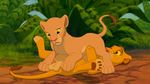  balls blue_eyes cub disney feline female hindpaw imminent_sex lion lioness male nala paws penis raised_tail red_eyes simba straight the_giant_hamster the_lion_king young 