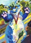 4_fingers absurd_res ambiguous_gender animal_genitalia animate_inanimate anthro armpit_hair badge balls belly biped blue_body blue_fur body_hair bulge canid canine canis car chest_tuft clothing cloud collar costume countershading crotch_tuft day desert detailed_background digital_media_(artwork) digital_painting_(artwork) dog_tags domestic_dog dragon featureless_crotch felid female feral fingers fluffy forest fox front_view fur fursuit genitals gesture grass green_body green_eyes green_fur hair hairy half-length_portrait handpaw happy happy_trail hi_res hill hybrid jewelry lagomorph landscape looking_at_viewer looking_up male mammal markings mountain multicolored_body multicolored_fur murrsuit mythological_creature mythological_scalie mythology nature nature_background necklace nude open_mouth outside overweight overweight_anthro overweight_male painting_(artwork) painting_(disambiguation) pawpads paws pink_pawpads plant plushie portrait pubes public reptile road scalie semi-anthro sheath sidewalk sign sky slightly_chubby slightly_chubby_male smile solo standing street tail teeth traditional_media_(artwork) tree tuft vehicle watercolor_(artwork) waving white_belly white_body white_fur wolf yellow_body yellow_eyes yellow_fur yellow_sclera zaverose