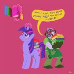  couple dialog doctor docwario english_text equine female feral friendship_is_magic horn human male mammal my_little_pony superjail superjail! text twilight_sparkle_(mlp) unicorn 