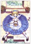  alice alice_in_wonderland dress jpeg_artifacts ueda_ryou white_rabbit 