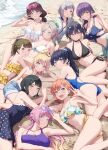 6+girls anyoji_hime anyoji_hime_(swimsuit) armpits arms_up ass bare_arms bare_shoulders beach bikini black_bikini black_hair black_one-piece_swimsuit blonde_hair blue_bikini blue_eyes blue_hair blue_one-piece_swimsuit blue_sarong blunt_bangs blush bob_cut braid breasts brown_hair ceras_yanagida_lilienfeld ceras_yanagida_lilienfeld_(swimsuit) cleavage closed_mouth collarbone colored_inner_hair comiket_108 commentary_request competition_swimsuit cross-laced_clothes cross-laced_one-piece_swimsuit denim denim_shorts eyewear_on_head flipped_hair floral_print floral_print_bikini frilled_bikini frills front-tie_bikini_top front-tie_top fujishima_megumi fujishima_megumi_(swimsuit) gradient_hair green_eyes grey_hair hair_bun hair_ornament hair_ribbon hairclip half_up_braid heart heart-shaped_eyewear high_ponytail highres hinoshita_kaho hinoshita_kaho_(swimsuit) inverted_bob kachimachi_kosuzu kachimachi_kosuzu_(swimsuit) katsuragi_izumi katsuragi_izumi_(swimsuit) large_breasts long_hair long_sleeves love_live! love_live!_hasu_no_sora_jogakuin_school_idol_club low_twintails lying making-of_available medium_breasts medium_hair mismatched_bikini momose_ginko momose_ginko_(swimsuit) multi-strapped_bikini_top multi-tied_hair multicolored_hair multiple_girls murano_sayaka murano_sayaka_(swimsuit) navel o-ring o-ring_bikini o-ring_top ocean official_alternate_costume official_alternate_hairstyle on_back on_side on_stomach one-piece_swimsuit open_mouth orange_bikini orange_eyes orange_hair osawa_rurino osawa_rurino_(swimsuit) otomune_kozue otomune_kozue_(swimsuit) outdoors parallel_hairclips parted_lips pink-framed_eyewear pink-tinted_eyewear pink_bikini pink_eyes pink_hair ponytail print_bikini purple_bikini purple_eyes purple_hair red_hair ribbon ruffle_bikini sarong scrunchie shamakho short_hair shorts side_ponytail sidelocks simple_background single_hair_bun small_breasts smile stomach streaked_hair sunglasses swimsuit tinted_eyewear twintails virtual_youtuber w water white_bikini yellow_bikini yugiri_tsuzuri yugiri_tsuzuri_(swimsuit) 