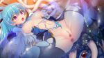  1girl :o anus arch_kalmia armor black_thighhighs blue_hair blush breasts broken_armor censored fuyunagi_tsubasa game_asset gloves gold_trim hair_ornament hairclip large_breasts long_hair lying magical_girl monster mosaic_censoring navel nipples non-web_source official_art on_back open_mouth ponytail purple_eyes pussy rape restrained satou_takumi self-datamine shinsou_kenki_arch_saver slime_(creature) solo spread_anus spread_legs surprised tentacles thighhighs torn_clothes torn_gloves torn_thighhighs variant_set visual_novel_cg wide-eyed 