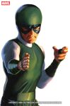  1boy absurdres alex_ross artist_name black_facial_hair bodysuit brown_eyes comic_cover commentary copyright_logo copyright_name cover cover_page english_commentary english_text facial_hair fighting_stance green_bodysuit highres inhumans karnak_(marvel) logo looking_at_viewer male_focus marvel multicolored_bodysuit mustache official_art realistic solo superhero_costume western_comics_(style) white_background white_bodysuit x-men 