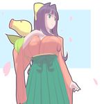  0peko bellsprout japanese_clothes kaoruko_(pokemon) lowres pokemon purple_hair 