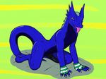  anthro dragon erection male penis solo tenecayr tenecayr_(artist) wingless 