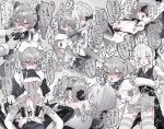  1boy 1girl apron bar_censor bdsm bell belt_collar black_bow black_collar black_dress black_pants black_thighhighs black_vest blindfold blush bound bow breast_cutouts butler censored clothes_in_mouth collar collared_shirt commentary_request cowgirl_position crossdressing crossdressing_(ftm) crossdressing_(mtf) detached_sleeves dildo dildo_gag doggystyle dokomilk dress dress_in_mouth female_butler femdom frilled_apron frilled_panties frilled_sleeves frills gag grabbing_another's_tongue grey_background grey_eyes grey_skirt grey_thighhighs hair_bow heart hetero highres jingle_bell latex latex_thighhighs long_hair long_sleeves looking_at_another looking_at_viewer maid maid_apron maid_headdress male_focus male_maid male_penetrated miniskirt motion_lines mouth_hold multiple_views navel neck_bell nipple_clamps nipple_stimulation nipple_stimulation_(female_on_male) nipple_tweak nose_blush open_mouth original panties pants pegging penis penis_bow pleated_skirt puffy_sleeves sex sex_from_behind sex_toy shirt skirt sound_effects speech_bubble stomach straddling strap-on striped_clothes striped_thighhighs sweat teeth thighhighs tongue tongue_out trap twintails underwear upper_teeth_only vest vibrator vibrator_on_nipple waist_apron white_panties white_shirt 